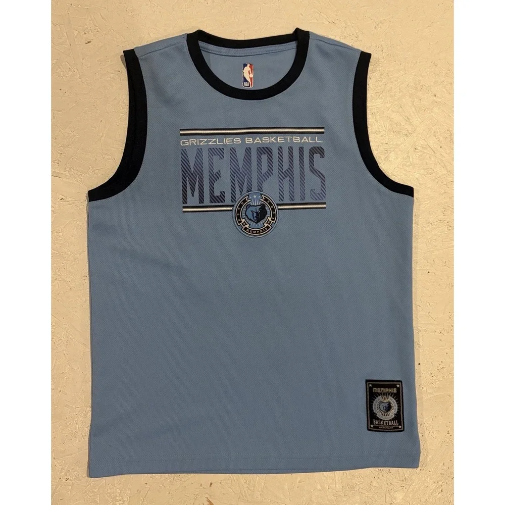 NBA Memphis Grizzlies Ja‎ Morant Jersey Youth L Blue Embroidered Basketball